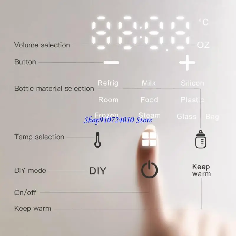 جهاز تعقيم زجاجات الأطفال متعدد الوظائف 77HD، تسخين سريع، تصميم محمول لتركيبة حليب الثدي لحديثي الولادة
