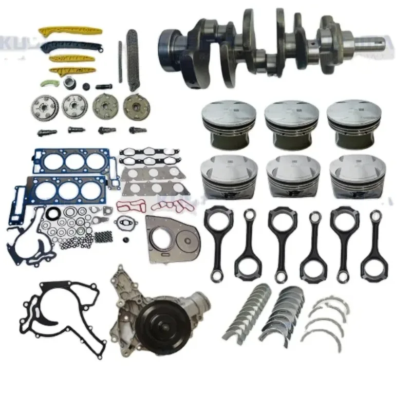 

M272 Engine Overhaul Rebuild Piston Kit For Mercedes-Benz 3.5L W204 C350 W211 Timing Chain Set Water Pump Crankshaft Bearing