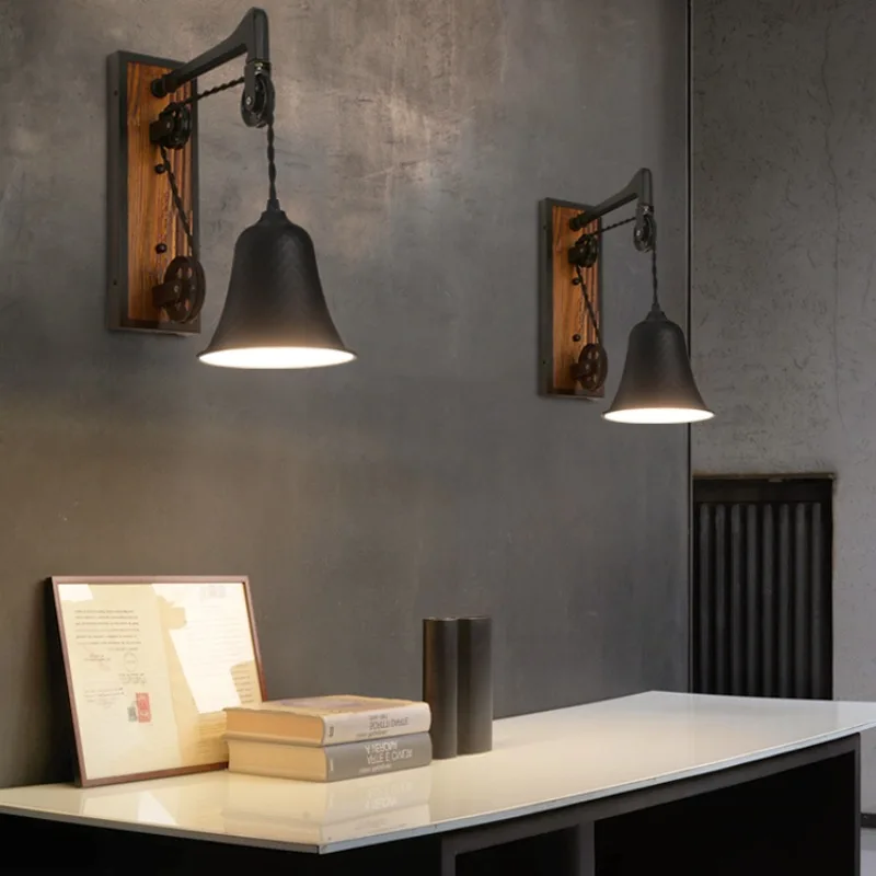 Designer's Personalized and Creative Restaurant Bedroom Desk Studio Long Pole Swing Arm Wall Lamp Loft Silver Wall Lights