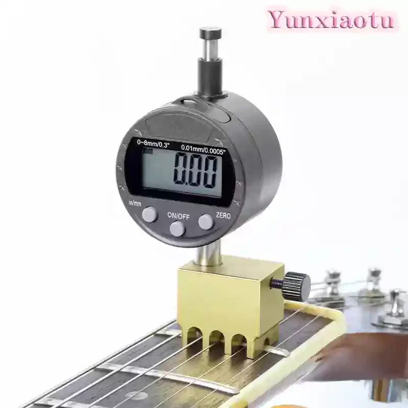 Folk Bakelite Guitar, String Pitch Ruler, Height Measurement, Digital Display Dial Meter, Manual Piano Maintenance Tool