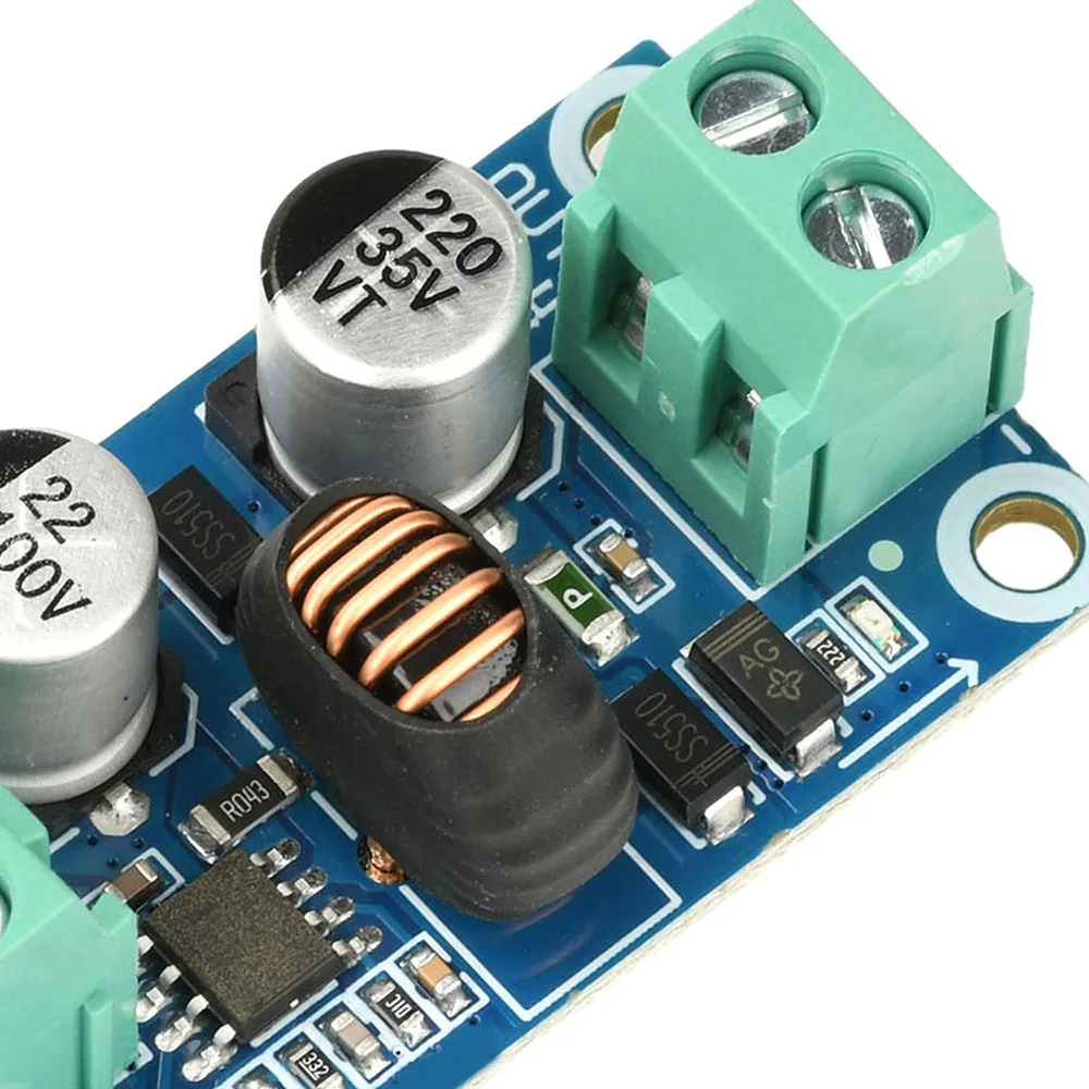 DC-DC Step-Down Power Module 10-100V to 5V 12V 24V 3A Fixed Output Buck Converter Voltage Regulator Module