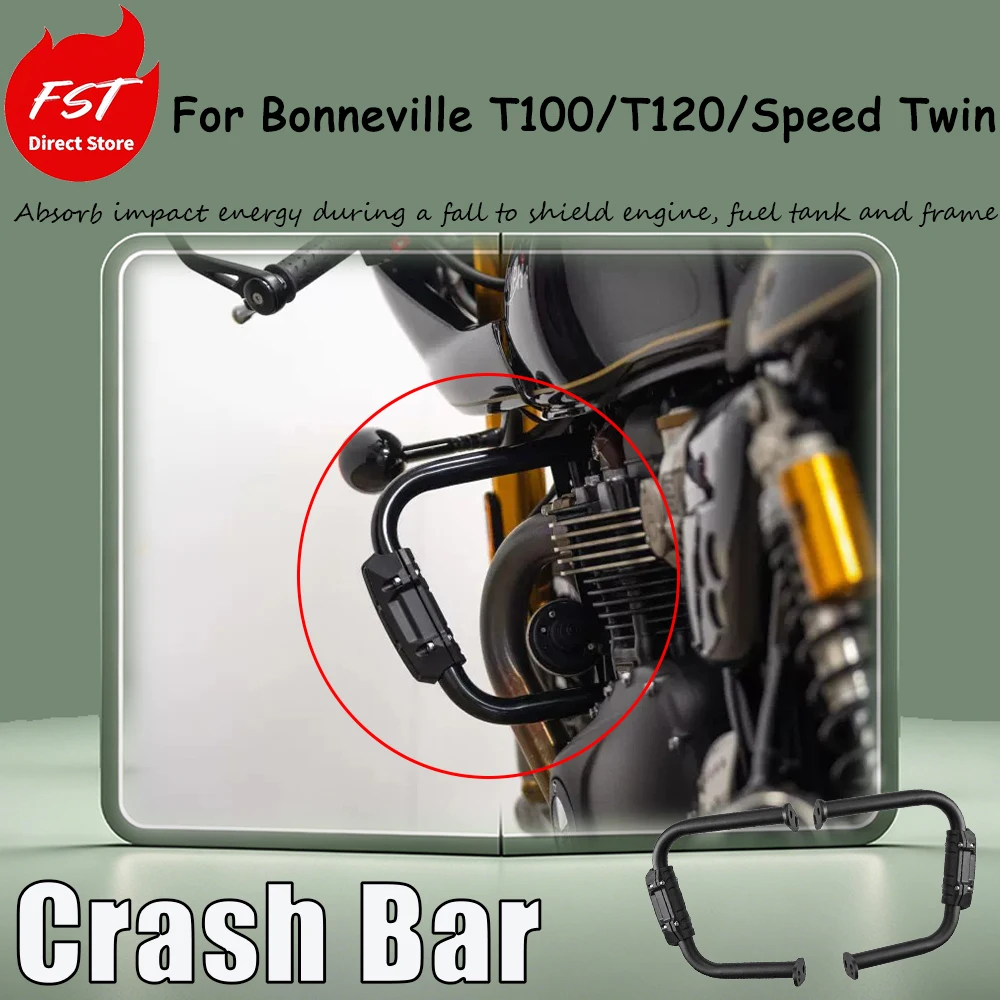 For Bonneville T100/T120/Speed Twin, the stainless steel guardrail modification kit can be installed without any damage.
