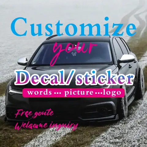 Custom Car Sticker Name Logo Text  Customize Decal For Cars Auto Bicycle Motorcycle Window Bumper Door Body Car Stickers