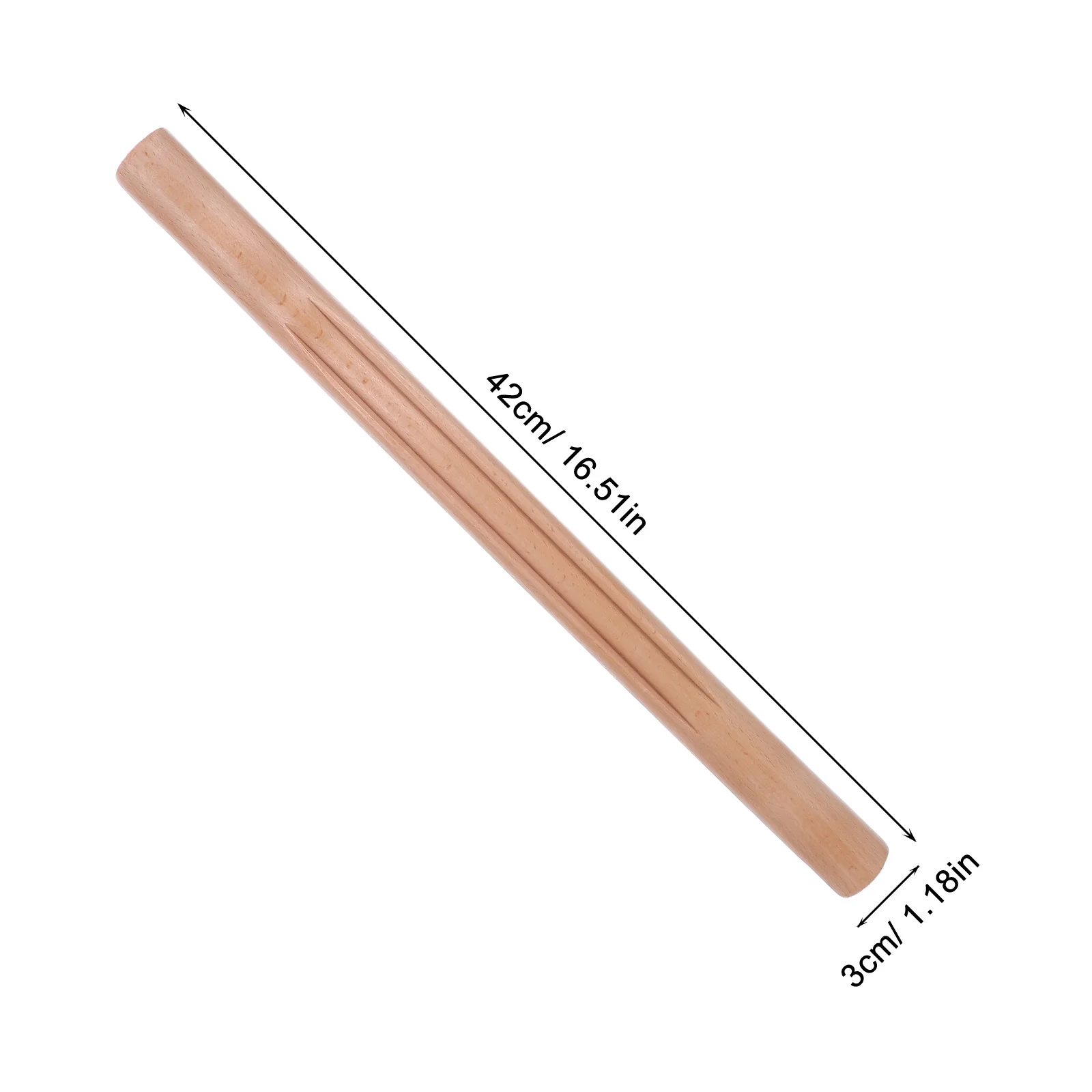 1pc Solid Wood Massage Stick For Back Neck Body Portable Scraping Rod Pain Relief Rolling Tool Health Care Massage Bat
