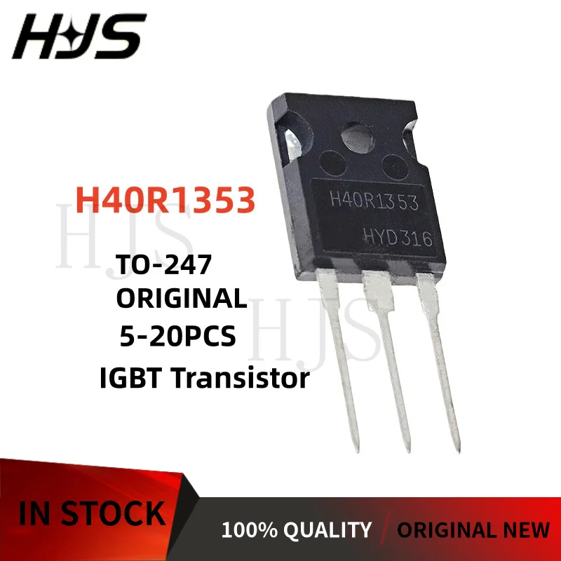 5~20Pcs Original New H40R1353 IHW40N135R3 TO-247 IGBT power Transistor Induction cooker