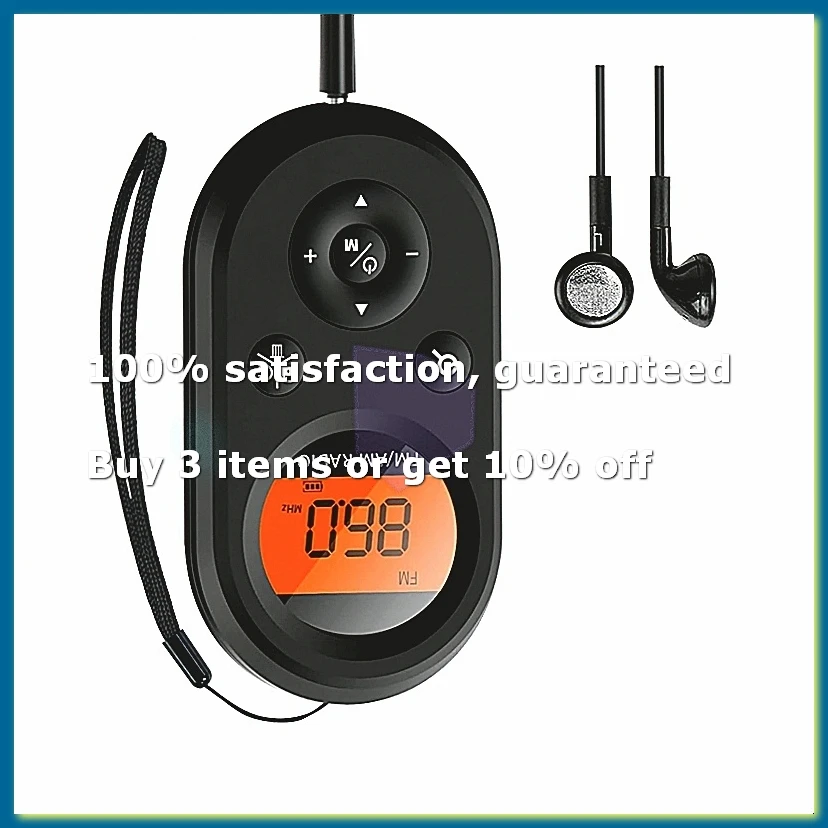 ●Personal Pocket Radio AM/FM Rechargeable Radio with Long Battery Life, Stereo Headphones, Sleep Timer