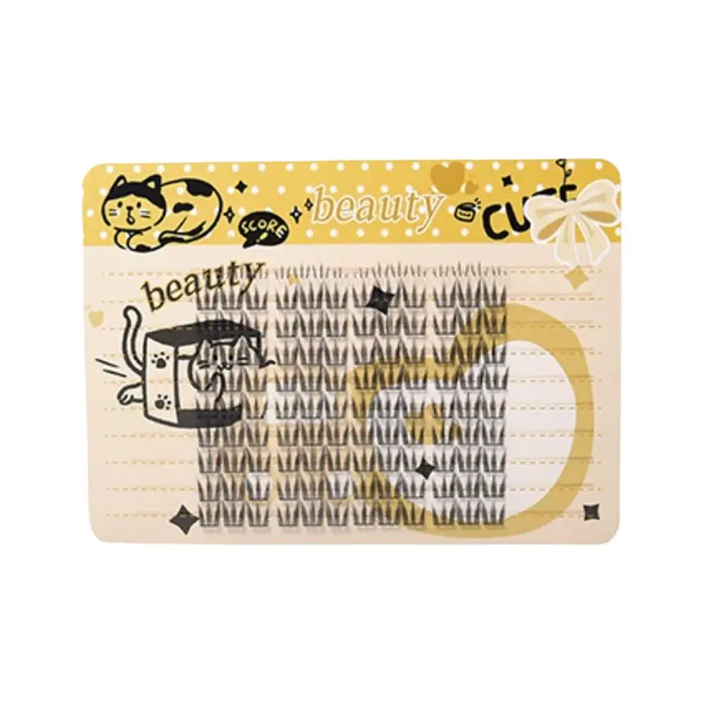 Hot Self Adhesive Eyelashes DIY Cluster Lashes No Glue Needed Individual Lashes Extension Makeup Tools Faux Cils