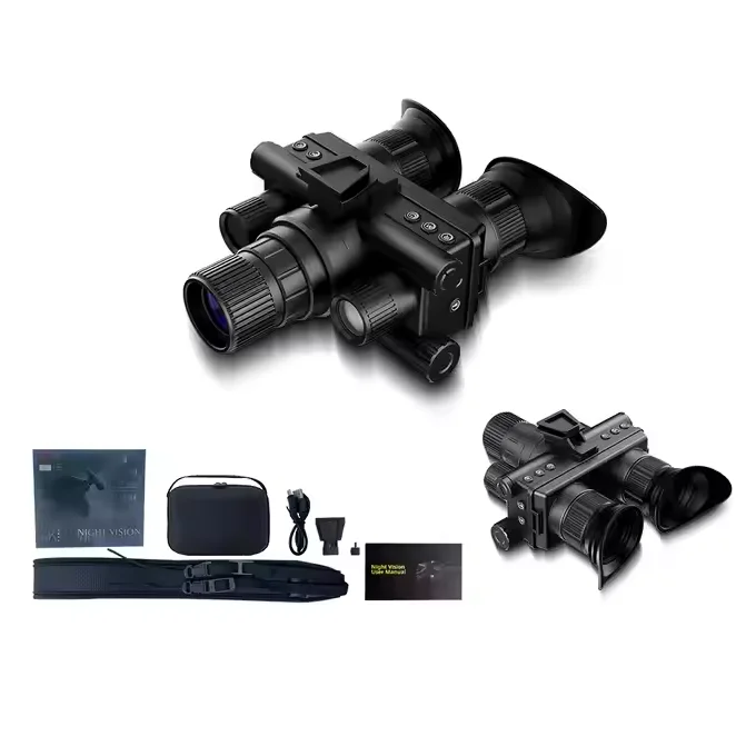 4K Helmet Mounted Night Vision binoculars with 40mp Photo Shooting Helmet Mounted Night Vision Distance 600M for Hunting