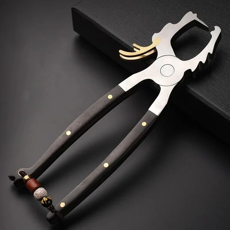 High Quality 304 Stainless Tea Tongs Steel Pu'er  Manual Special  Brick  Cake Prying Opener Tea Accessories