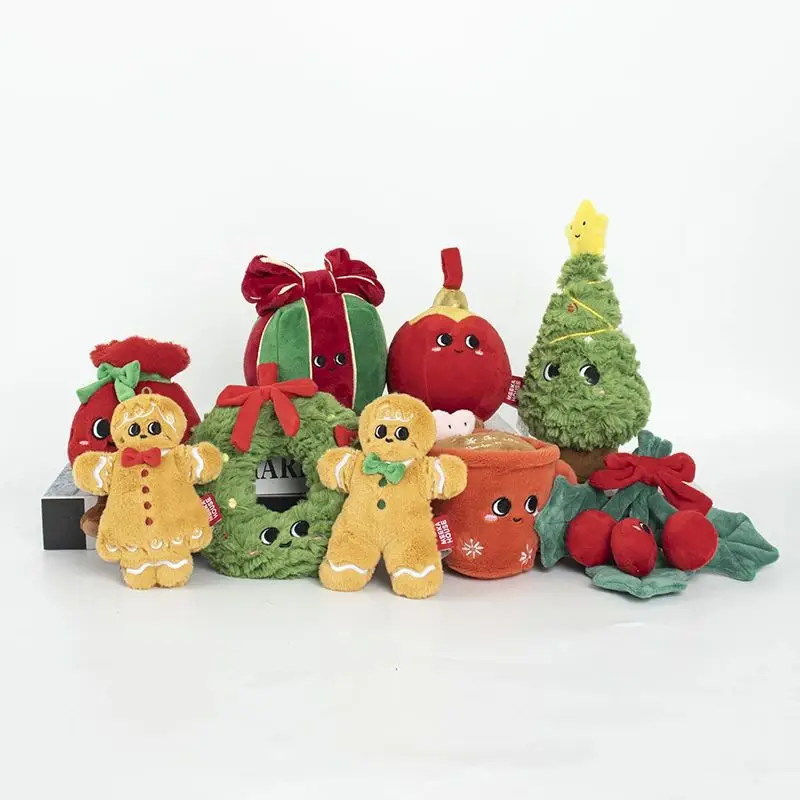 

In Stock Original Christmas Decorations And Plush Toys Snowman Gingerbread Man Birthday New Year And Christmas Gifts Friends