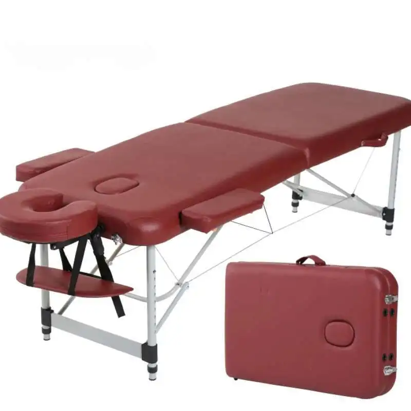 Massage Pedicure Facial Portable Lash Salon Tables Headboards Folding Bed  Tattoo Spa Cama Dobravel Beauty Furniture LJ50MB