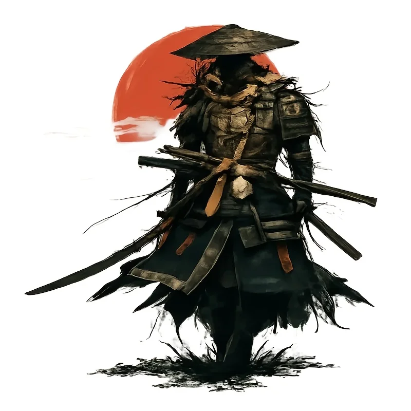 

Mysterious Samurai Vinyl Sticker, Waterproof & Durable Decal for Car Window, Laptop, Helmet & DIY Decor