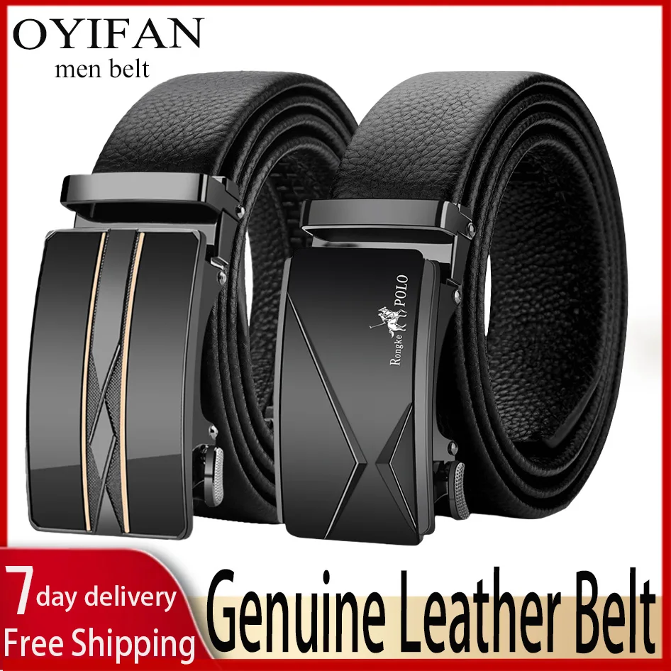 Men Genuine Leather Belt Automatic Belts Business fashion belt Belt for Men Adjustable belts ceinture hommes