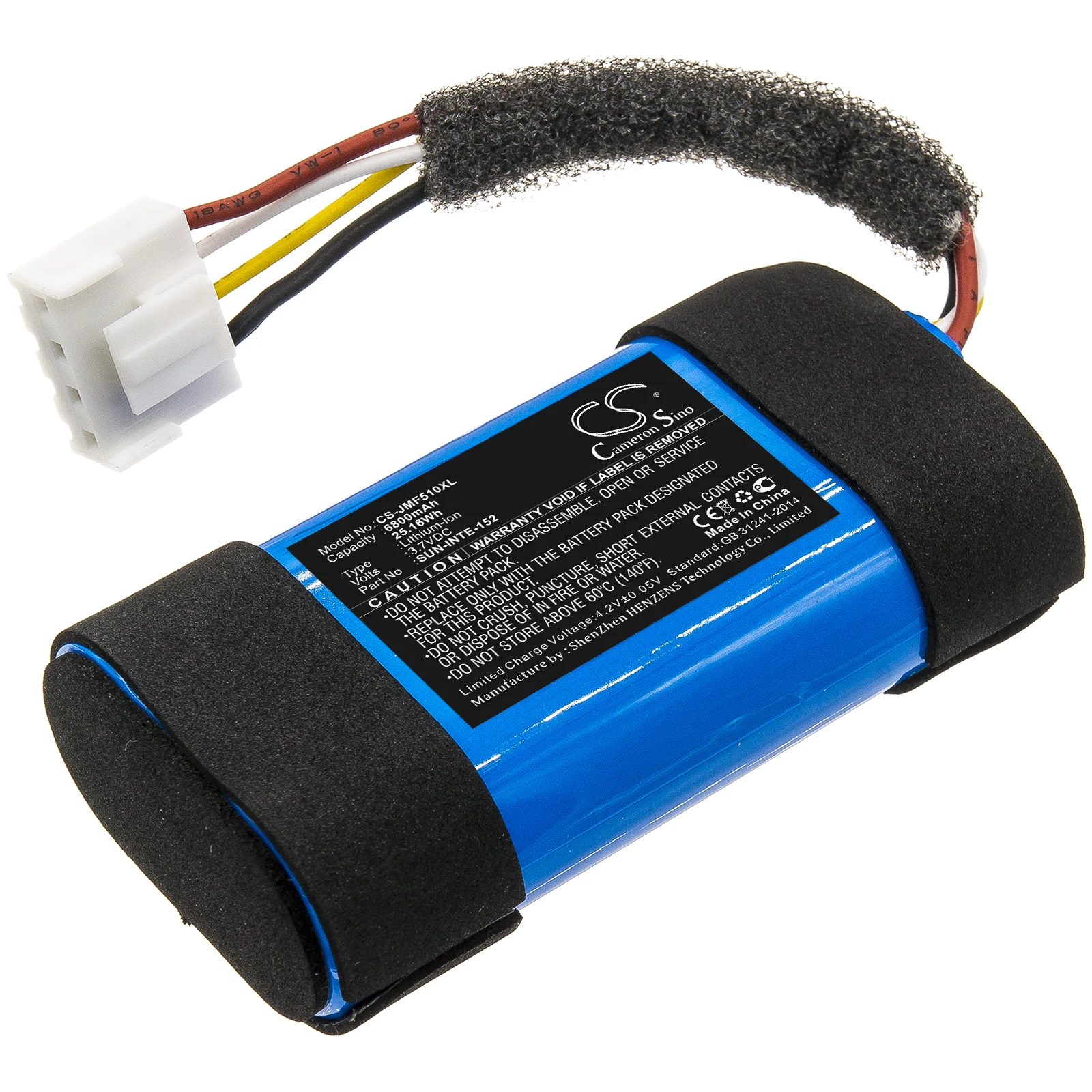 Li-ion Speaker Battery for JBL,3.7v,6800mAh,Flip 5 Eco Flip 5 Ocean,SUN-INTE-152 49-364800-1BAT2-A SUN-INTE-276