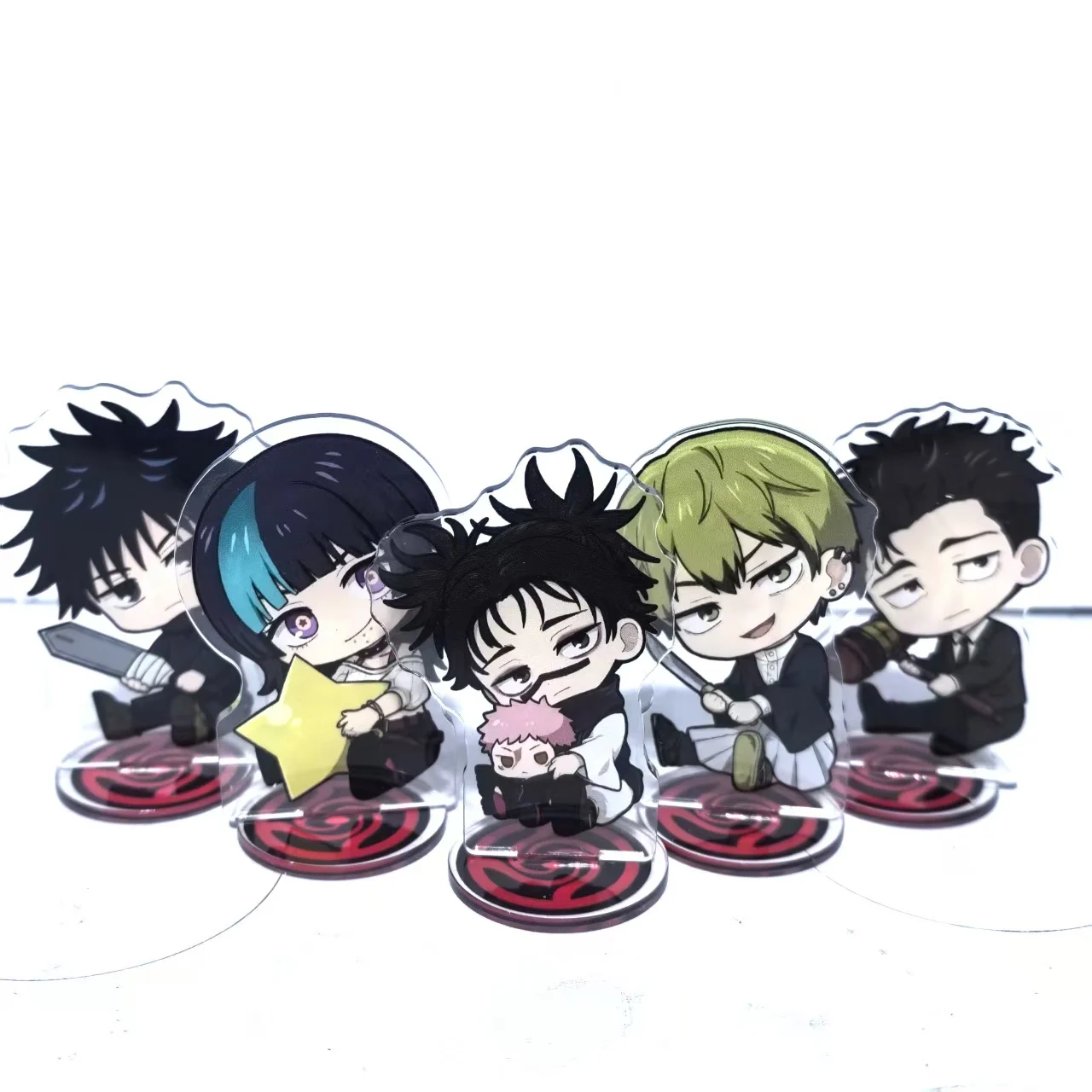 Anime-Figur Jujutsu Kaisen 8cm Choso Zenin Naoya Nanami Kento Mini-Ständer Acryl-Ornamente Modell-Sammlungen Puppen Geschenke