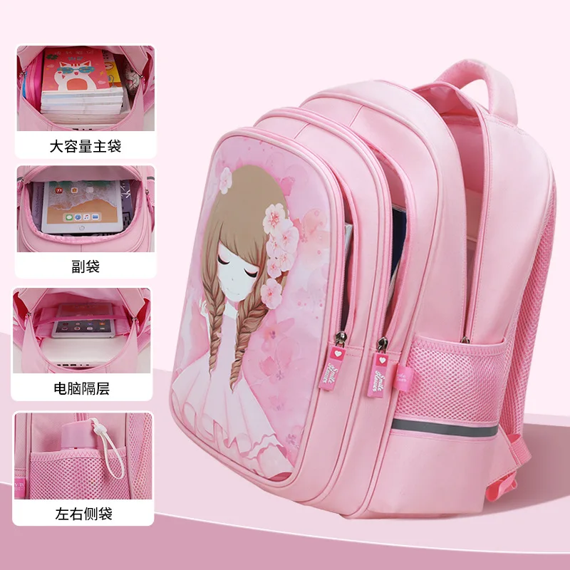 2024 New Waterproof Children School bags for Girls Orthopedic Backpack Kids Book Bags primary school Backpack schoolbag Mochilas