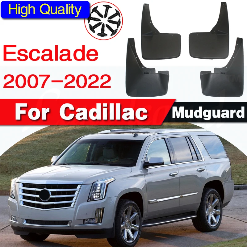 Mudflaps Splash Guards Mud Flap Car Mud Flaps For Cadillac Escalade 2007 - 2022 GMT900 Mudguards Fender 2008 2009 2010 2011 2012