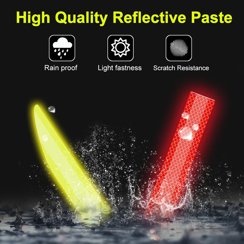 Car Sticker Reflective Warning Safety Tape Anti Collision Warning Reflective Strips For Automobile Trunk Car Exterior Accessorie