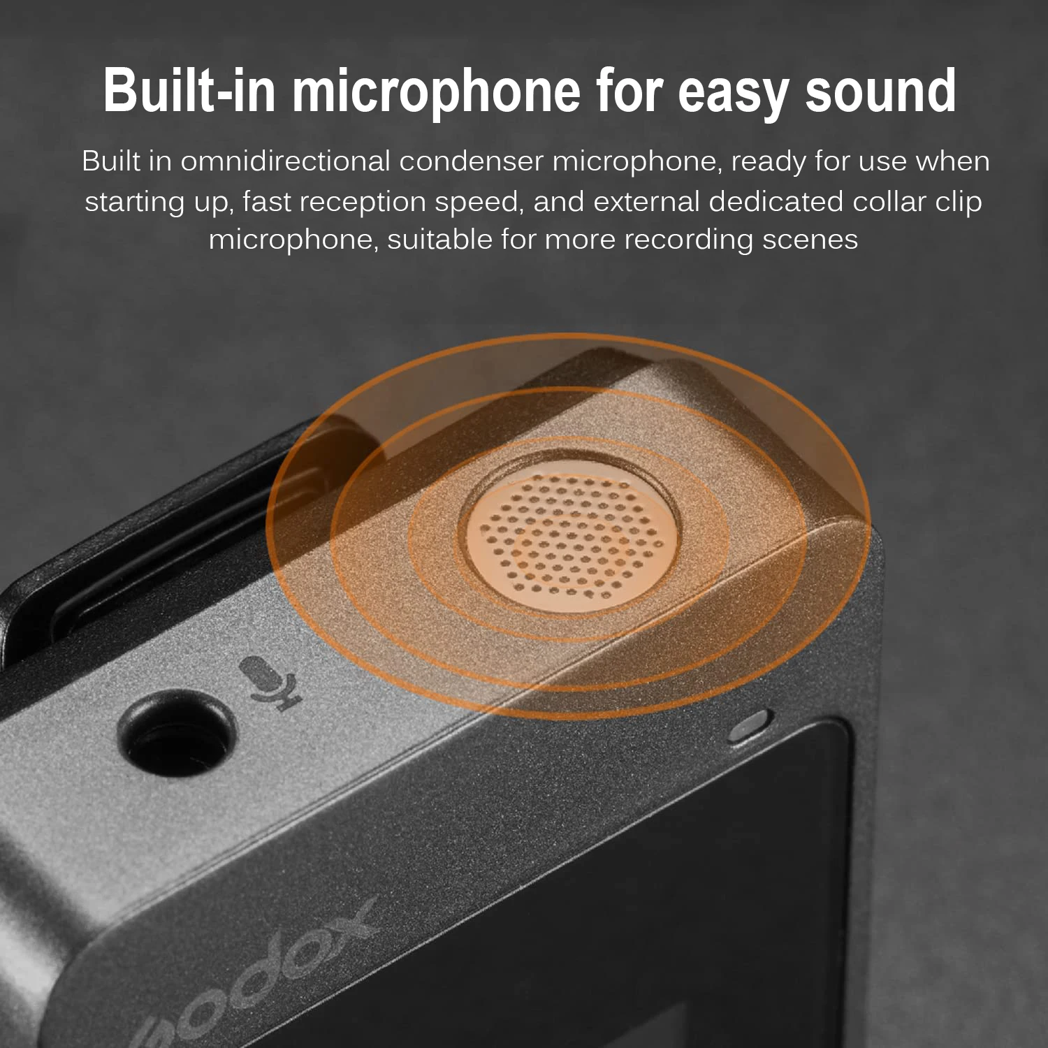 ميكروفون لاسلكي من Godox MoveLink M1 M2 2.4 جيجاهرتز ميكروفون لافلير ثنائي القناة بميكروفون مع تقليل الضوضاء والتحكم في الهاتف DSLR
