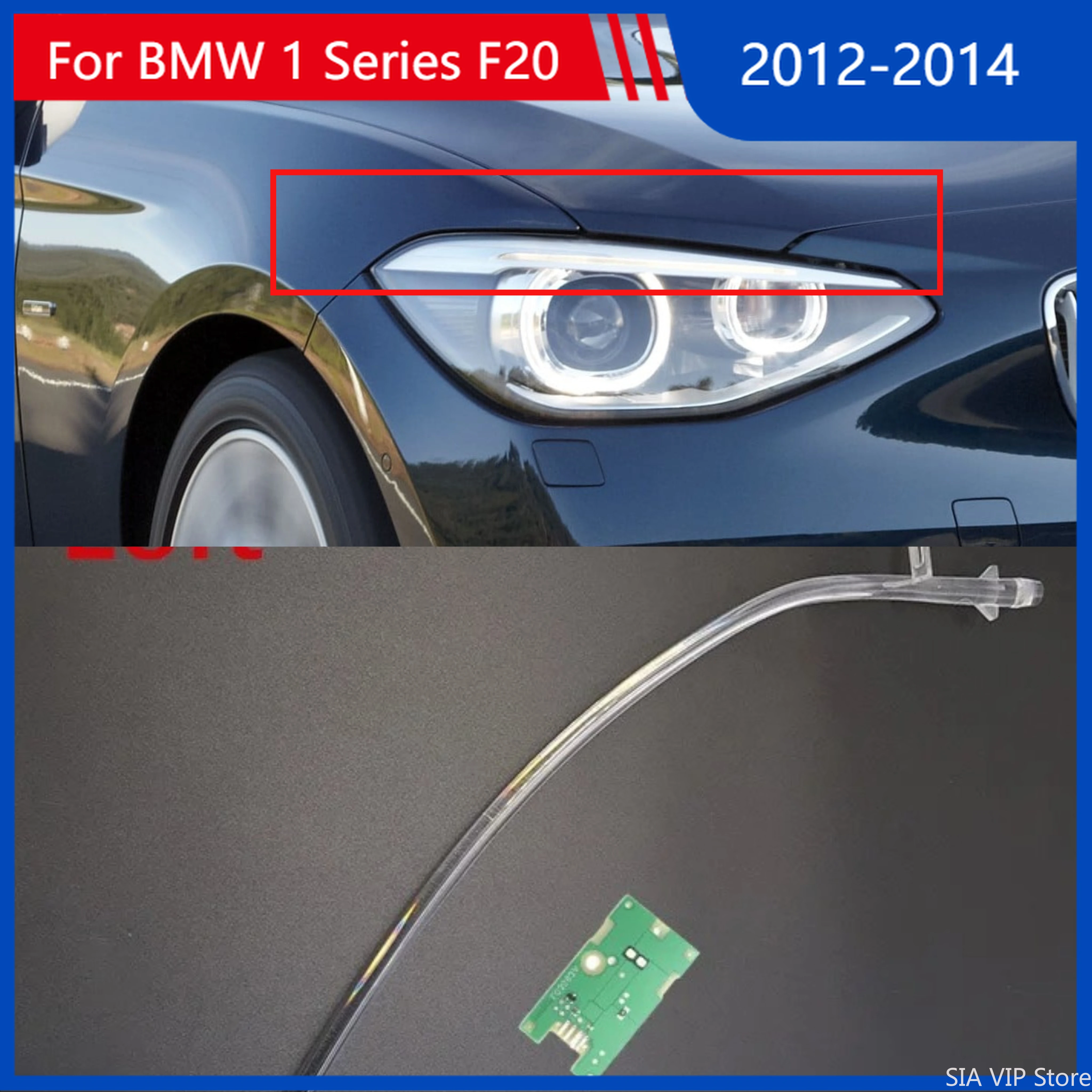 bmw-1シリーズ-f20-2012-2014用-カーヘッドライト-アイブロウランプチューブ-drlチップ-ホワイトライト-エンジェルアイチップ-バラスト光源モジュール