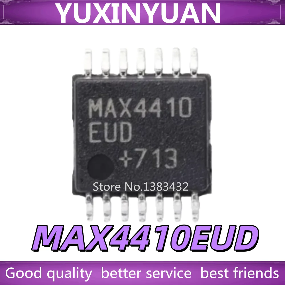 

50 шт. MAX4410EUD MAX4410 SMD TSSOP14, новый оригинальный чип драйвера для наушников, быстрая доставка.