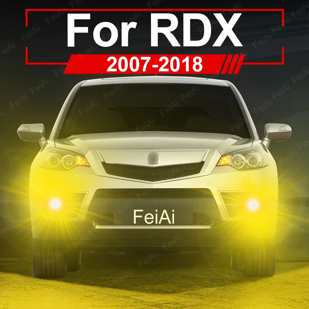 Luces antiniebla delanteras LED para Acura RDX 2007 2008 2009 2010 2011 2012 2013 2014 2015 2016 2017 2018 bombilla de luz antiniebla LED de doble Color
