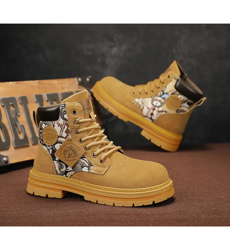 2024 High top Martin boots British style tooling biker shoes all match casual shoes Fashion shoes outdoor  sneakers