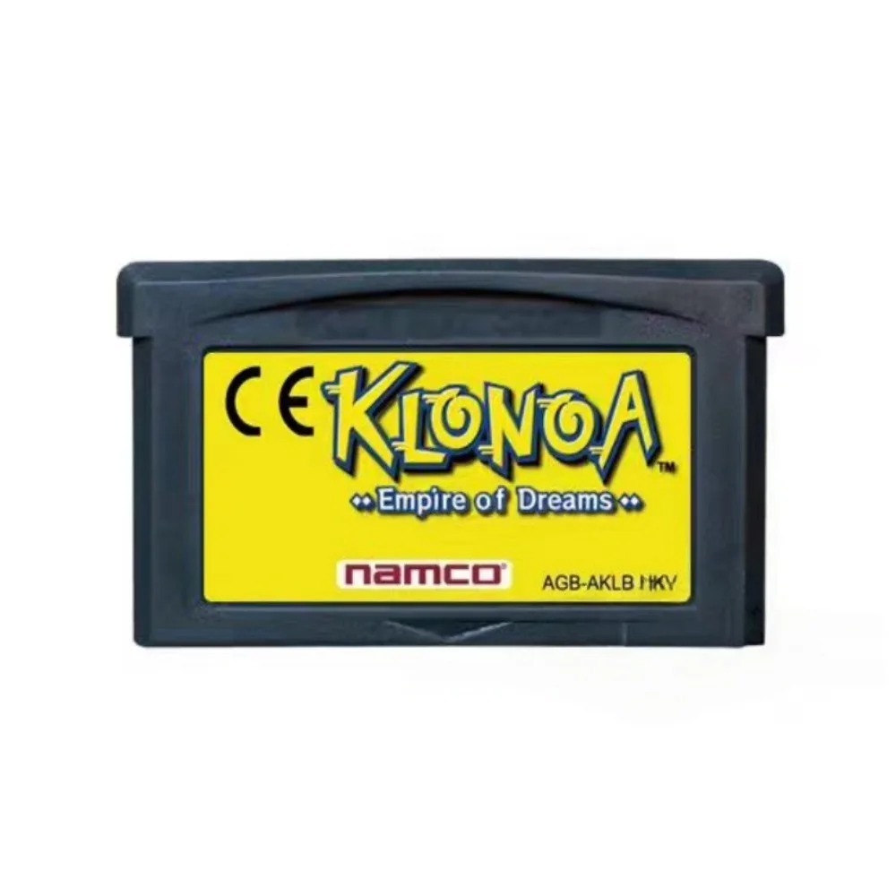 Tarjeta de juego GBA Klonoa: Empire of Dreams Chip Memory Versión en inglés