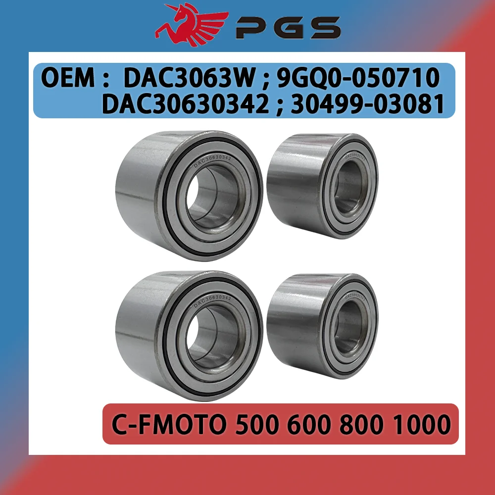 4PCS DAC3063W Hub Bearing For CFmoto UForce 550 U550 800 U8 ZForce 550 800 Z5 Z6 Trail Z8 800EX 1000 Z10 30499-03081 DAC30630342