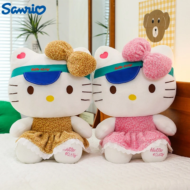 30/45/60CM Big Size Hello Kitty Knuffels Sanrio Peluche Cartoon Anime Pluche Kawaii Fornament Comfortabele zachte Pop Speelgoed Geschenken