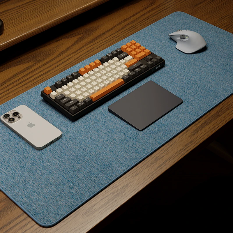 Customized Oversized Breathable Cotton Linen Mouse Pad for Learning Office E-sports Desktop Pad with Shock Absorption Non-slip