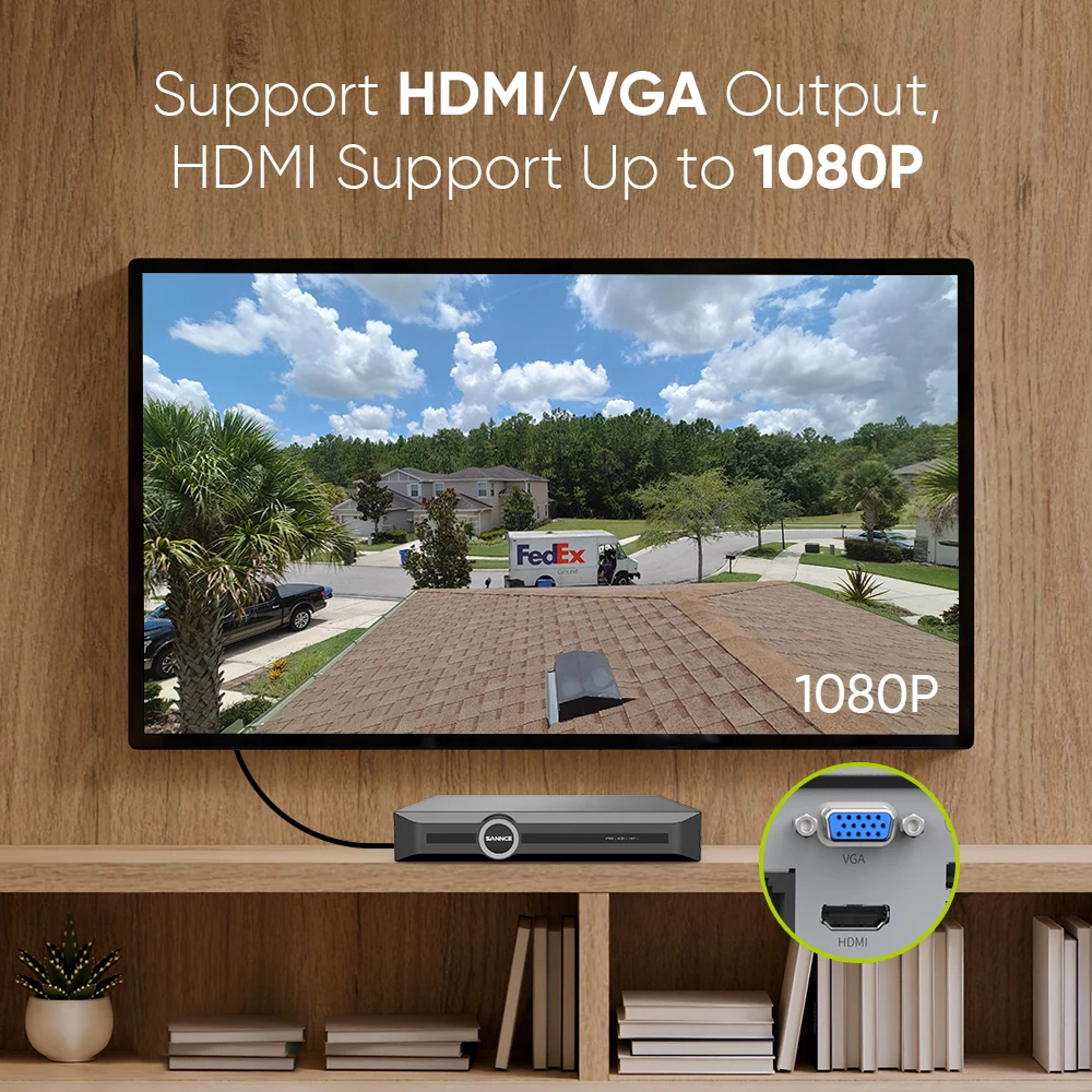 SANNCE 3MP Câmera de vigilância doméstica Sistema POE, câmera de proteção de segurança de rede Visão noturna Monitor remoto CCTV à prova d'água