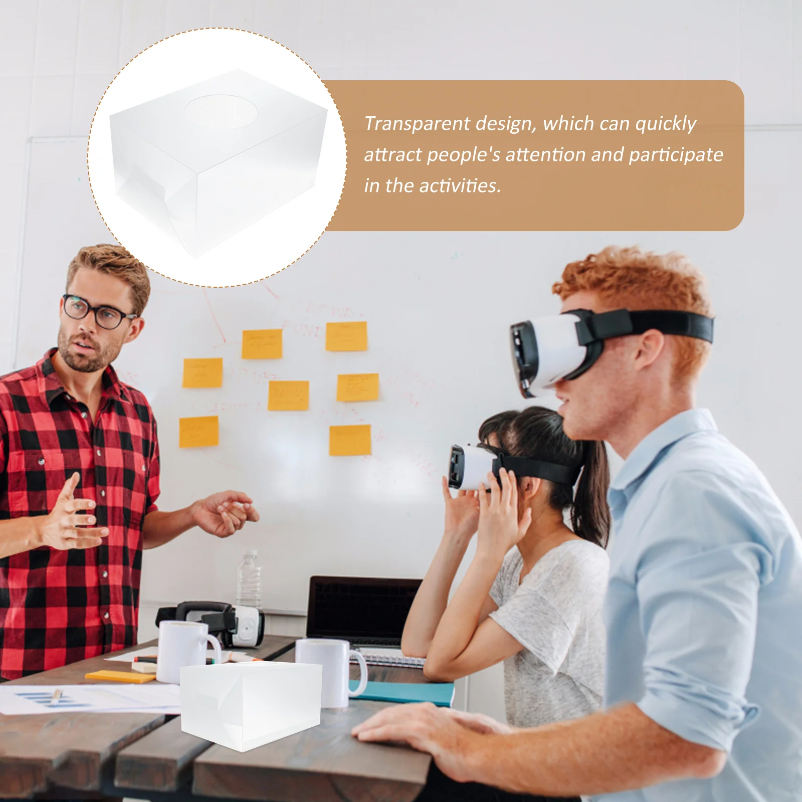 

2Pcs Lottery Box Transparent High-Quality Acrylic Storage Box Multi-Purpose Promotional Container for Event Giveaway Use