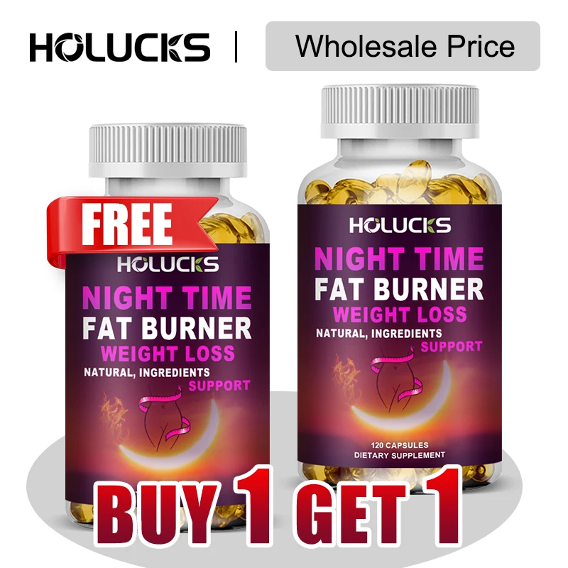 

Buy 1 Get 1 Free! Advanced Night Time Fat Burner Supplement, for Boosts Metabolism & Suppresses, Promotes Restful Sleep, Vegan