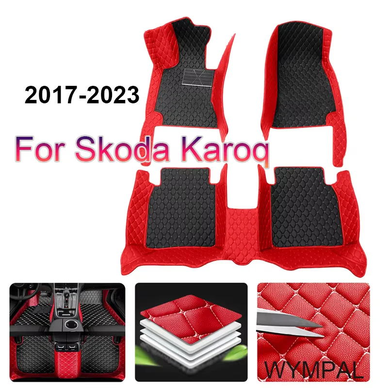 Car Mats For Skoda Karoq NU7 2017~2023 2017 2018 2019 2020 2021 2022 2023 Car Accessories