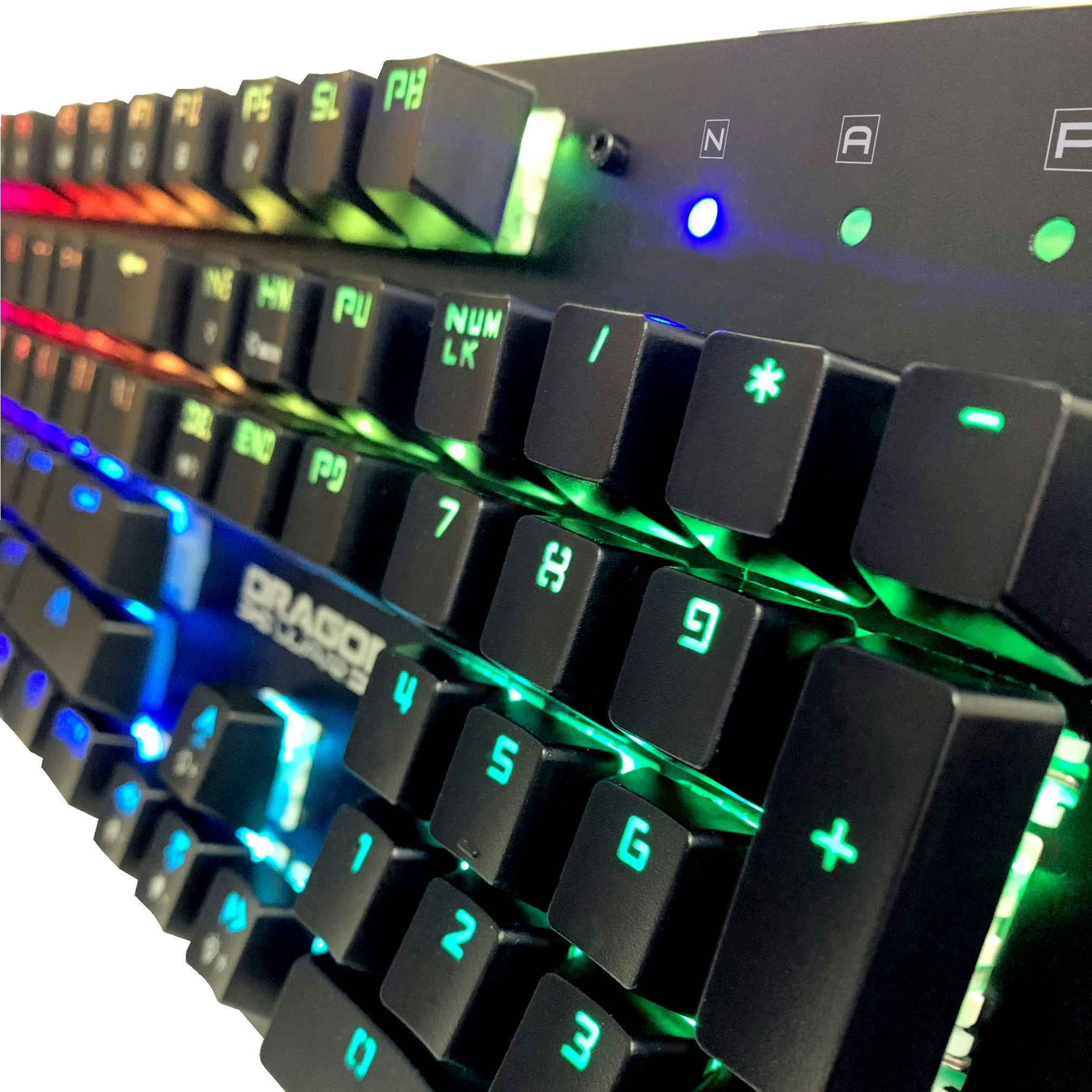 Dragon War OEM RGB Outemu Ergonomie blau mechanische Schalter USB Wired Gaming mechanische Tastatur