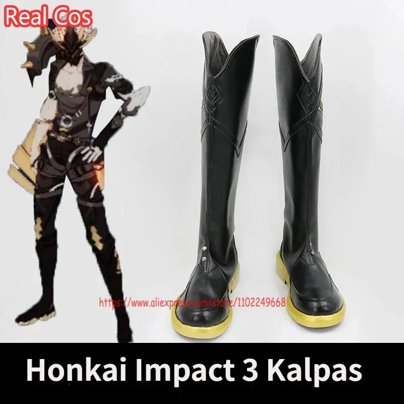 

RealCos Honkai Impact 3, обувь для косплея Kalpas, ботинки, аксессуары для костюма для косплея на Хэллоуин