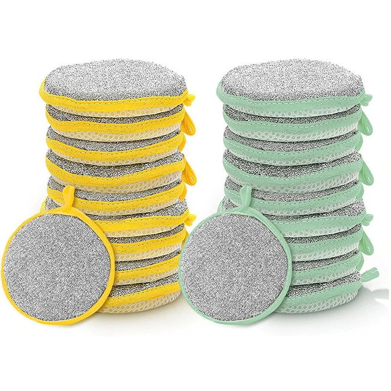 1/5PCS Double Side Dishwashing Sponge Dish Washing Brush Tableware Pan Pot Dish Wash Sponges Household Cleaning Kitchen Tools