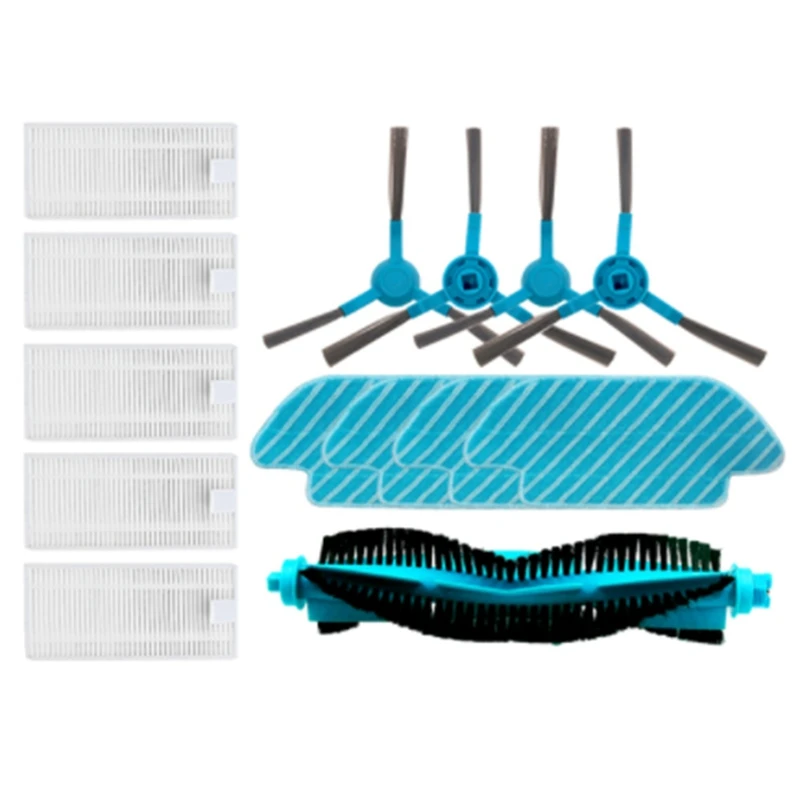 ลูกกลิ้งแปรงด้านข้าง HEPA FILTER Mop ผ้าเปลี่ยนสําหรับ Cecotec Conga 1690 Pro หุ่นยนต์เครื่องดูดฝุ่น A