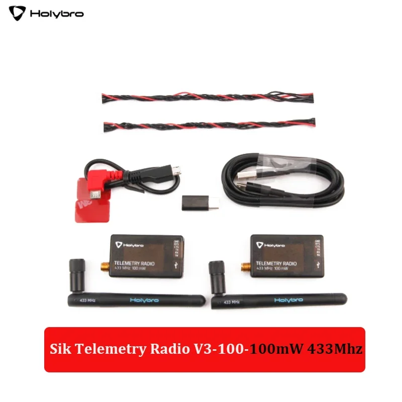 HolyBro SiK Telemetrie Radio V3 100 mW 500 mW 433 MHZ 915 MHZ voor APM Pixhawk Radiolink MINI PIX RC Drone Vlucht Controller