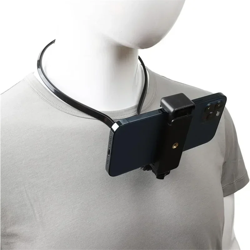 Wearable Neck Hanging Lazy Phone Holder First Perspective Recording of Life for iPhone 16 15 14 Samsung GoPro 13/12/10 DJI Stand