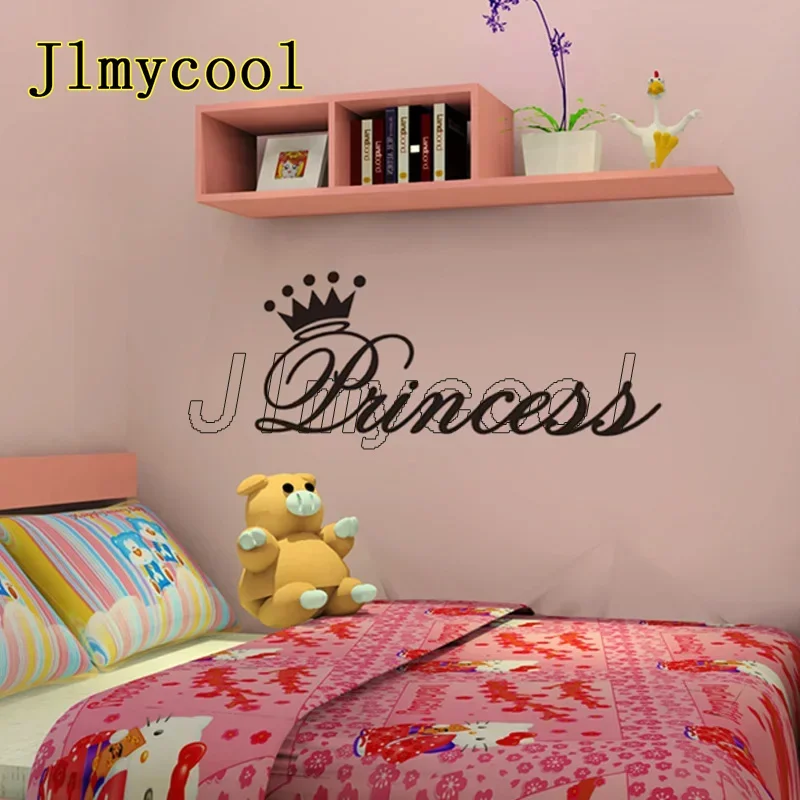 Modern Style Princess Crown Wall Sticker For Girl Baby Room Bedroom Home Decoration Art Decals Bedside Stickers Wallpaper Decal
