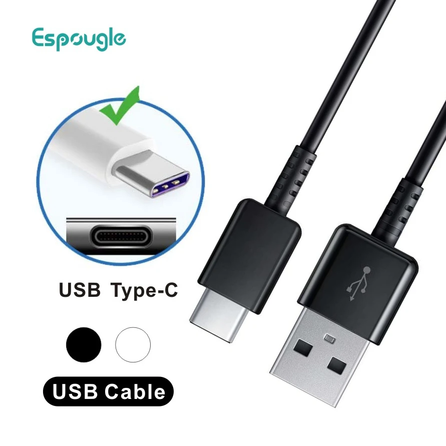 

New 1.2m TypeC Cable USB Fast Charging Data Line For Galaxy A50 A70 A40 A20 S8 S9 S10 Plus Note 9 8 7 A9S A30 for Samsung S10E