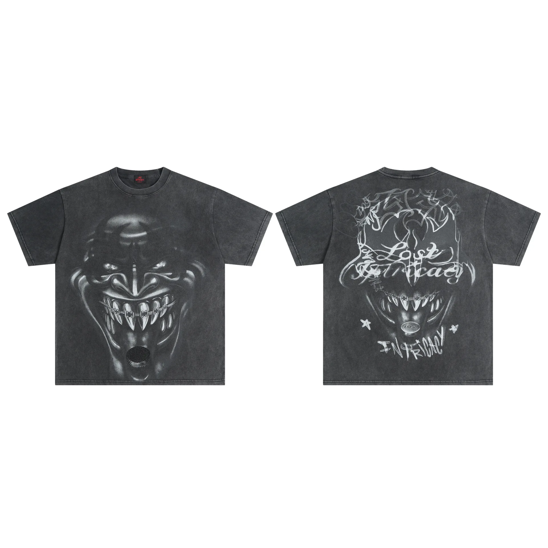 

Повседневная хлопковая футболка с короткими рукавами Lost intricacy Diamond Wash для мужчин и женщин