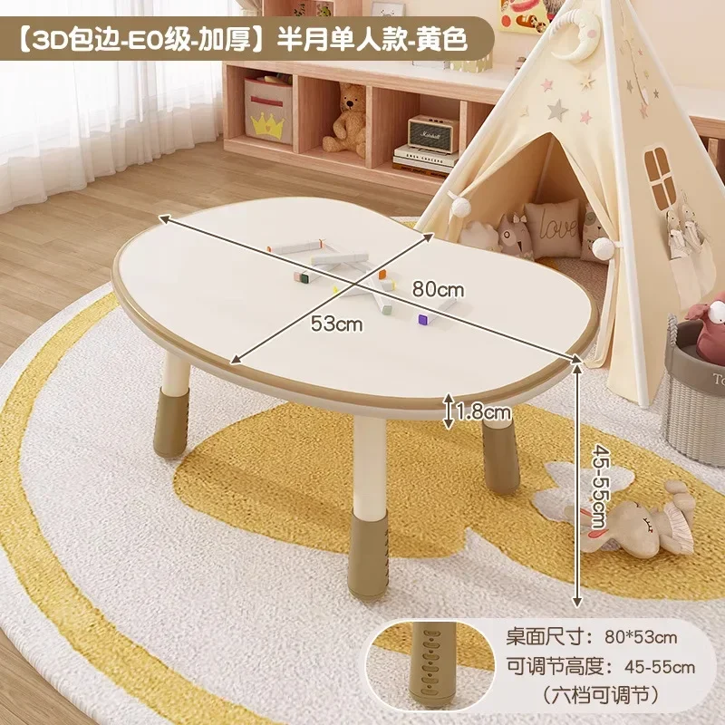 AOLIVIYA Modern Nordic Children Study Desk With Home School Bookshelf Integrated Chair Set Writing Table For Kids Minimalist Fur view 6