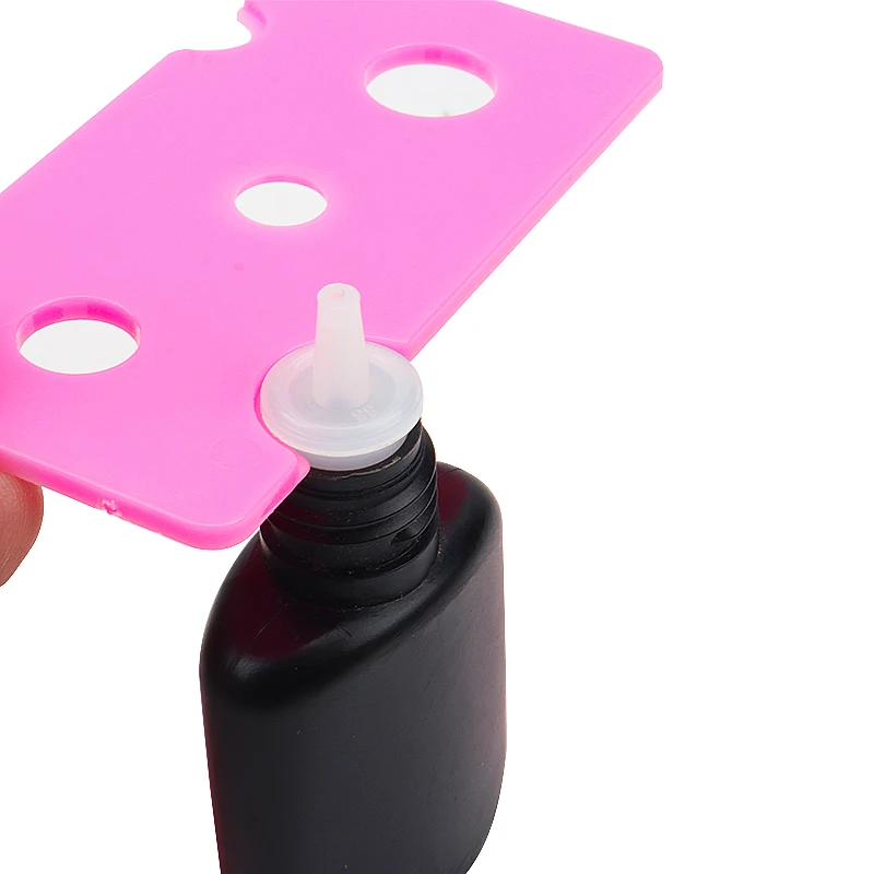 10 pçs abridor de garrafa de plástico para cílios estender cola garrafa boca anti-bloqueio lash cola tampas bocal remover substituir ferramentas de maquiagem