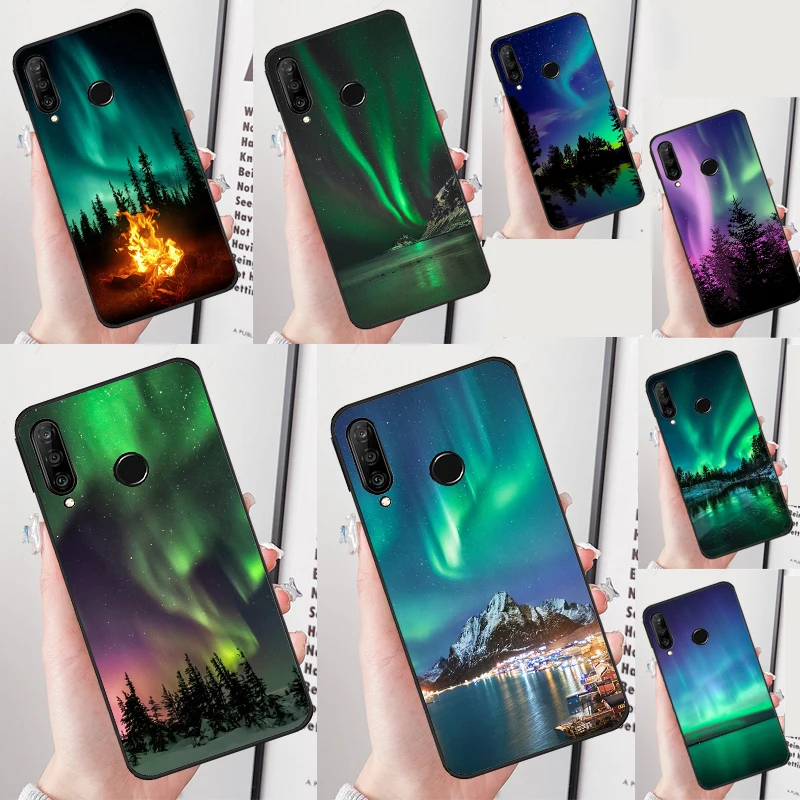 Northern Lights Case For Huawei Nova 9 10 SE 5T 3i 7i 8i 11i Y60 Y61 Y70 Y90 P60 Mate 60 Pro P30 P40 Lite