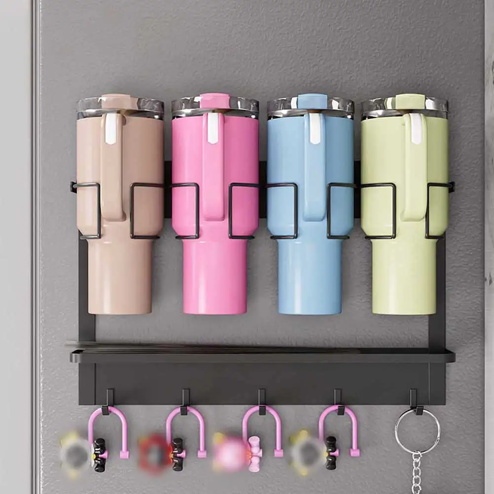 Magnetic Water Bottle Holder For Fridges Multifunctional Thermos-Bottle Shelf For Home Kitchen