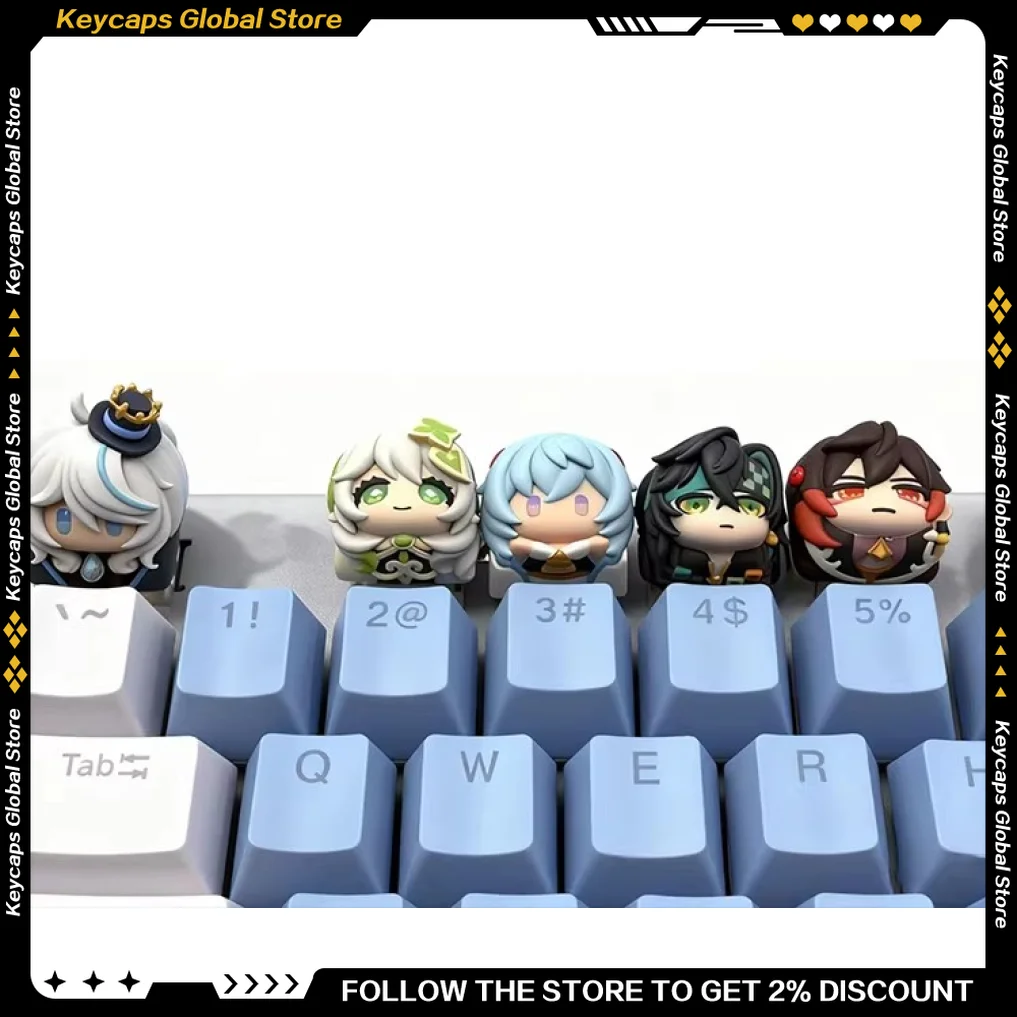 

Колпачки для клавиш Genshin Impact Нахида Кинич, DIY, с подсветкой, настраиваемые, из смолы, для ПК-гейминга, классический набор, аниме-стиль, ESC, подарки