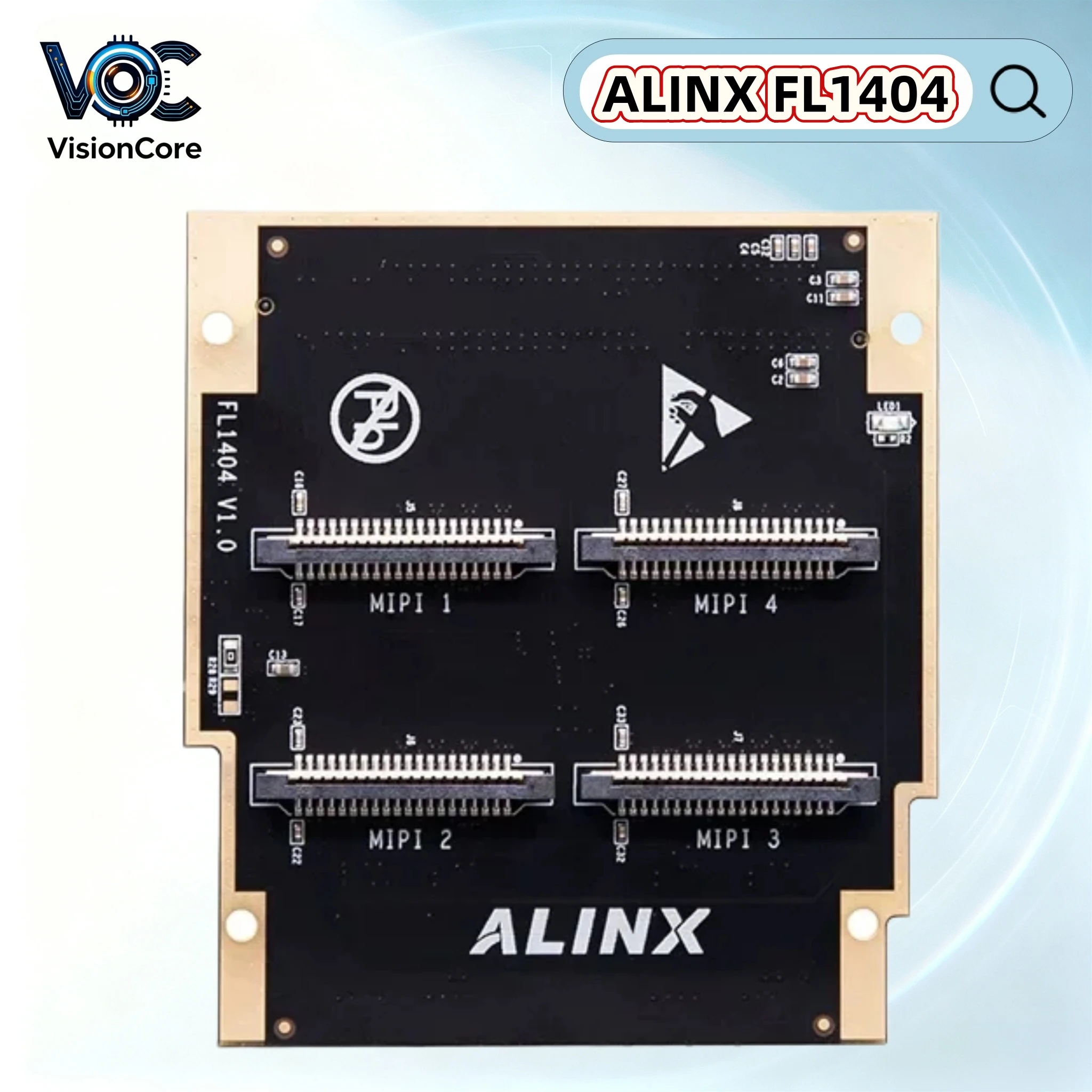 ALINX FL1404: FMC to 4-way MIPI Module LPC Interface FMC Sub Board for FPGA Development